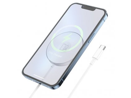 hoco cw41 delight 3in1 magnetic wireless fast charger white