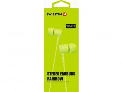 sluchatka swissten earbuds rainbow zelene 3 5 jack krytnamobil cz (1)