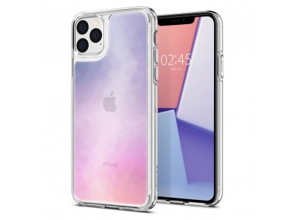 Fialový obal Spigen Crystal Hybrid pro iPhone 11 PRO