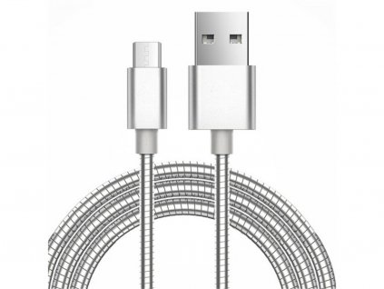 metalic alloy usb lightning nabijeci kabel na apple iphone velikost silver krytnamobil cz