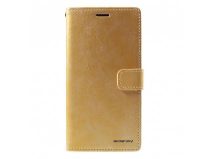 Zlaté flipové pouzdro Mercury Bluemoon Diary pro iPhone XS MAX