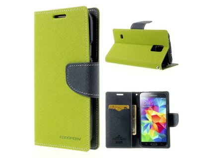 616 zelene flipove pouzdro mercury fancy diary pro samsung galaxy s5