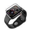 hoco curved hd silk screen tempered glass for apple watch series 4 invisible