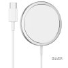 hoco cw30 pro original series magnetic wireless fast charger silver