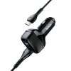 hoco z36 leader dual port car charger set with micro usb cable connector