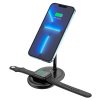 hoco cw40 noble 3in1 magnetic holder with wireless fast charging desktop
