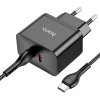 hoco n29 triumph pd35w dual usbc port wall charger eu set tc tc