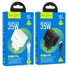 hoco n29 triumph pd35w dual usbc port wall charger eu set tc ltn packaging