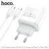 Nabíječka Hoco "C105A" PD20W+QC3.0 (Type-C to Type-C)(EU) - bílá