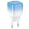 hoco c101a single port pd20w wall charger eu ice blue