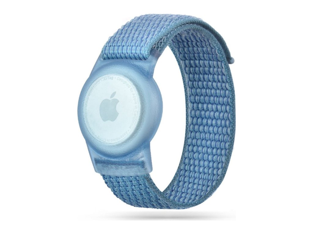 tech protect nylon for kids apple airtag blue