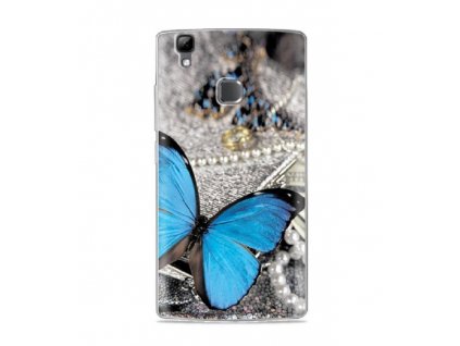 C4M Slikonový obal BLUE BUTTERFLY pro DOOGEE X5 MAX