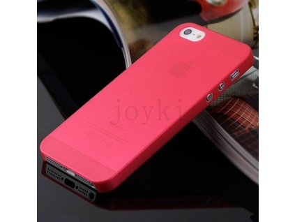 Ultratenký plastový kryt pro Apple iPhone 5 5S SE - červený