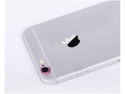 Ochranný kroužek pro kameru iPhone 6 - růžový