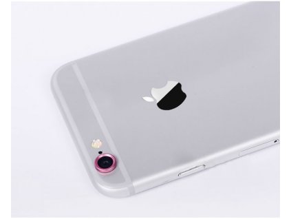 C4M Ochranný kroužek pro kameru iPhone 6 Plus - růžový