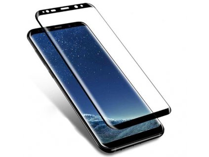 vyrn 425439Tvrzene ochranne sklo pro Samsung Galaxy S8 3D sklo fullface cerne okraje