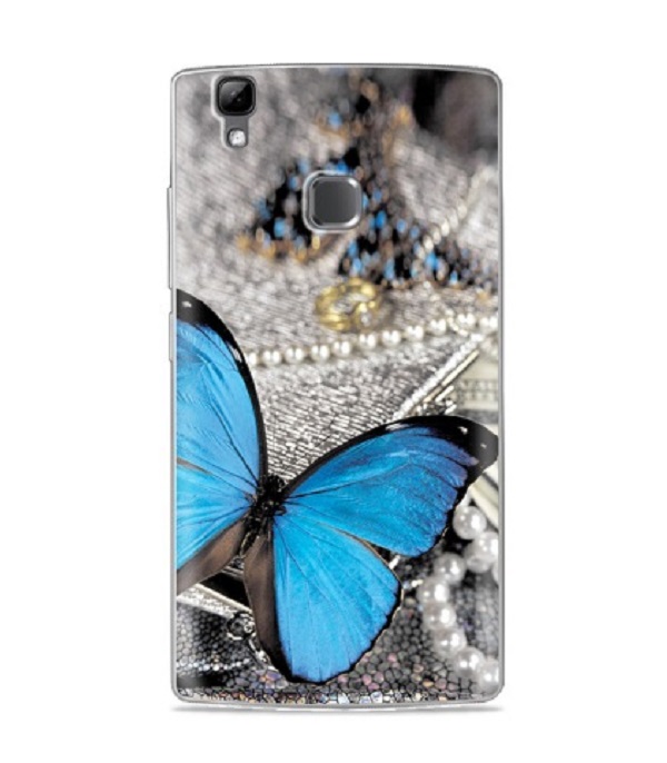 OEM Slikonový obal BLUE BUTTERFLY pro DOOGEE X5 MAX