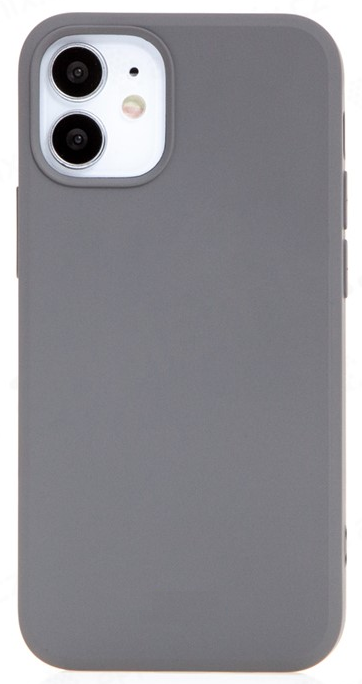 Levně Silikonový kryt SOFT pro iPhone 12/ 12 Pro (6,1) - tmavě šedý