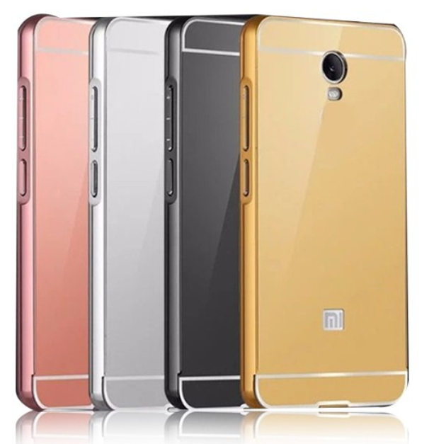 Levně Kcatoon Hliníkový MIRROR kryt pro Xiaomi Redmi Note 5A - Zlatý