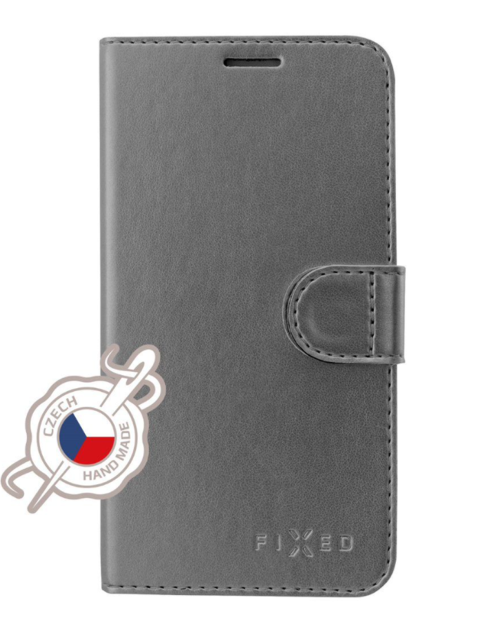 Levně Pouzdro typu kniha FIXED FIT SHINE pro Samsung Galaxy Note 10 N970 - antracitové