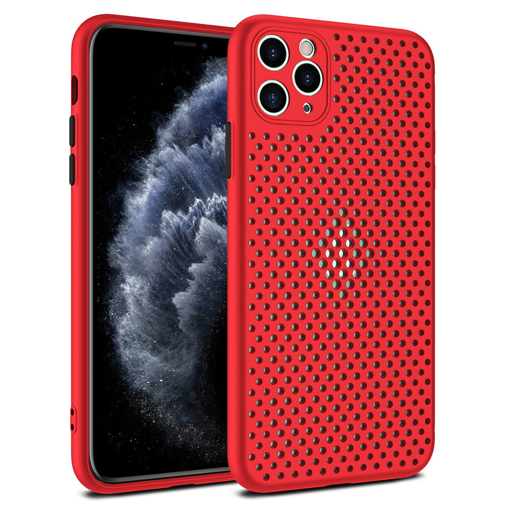 Levně Tel Protect Breath pouzdro pro iPhone 11 Pro - červená