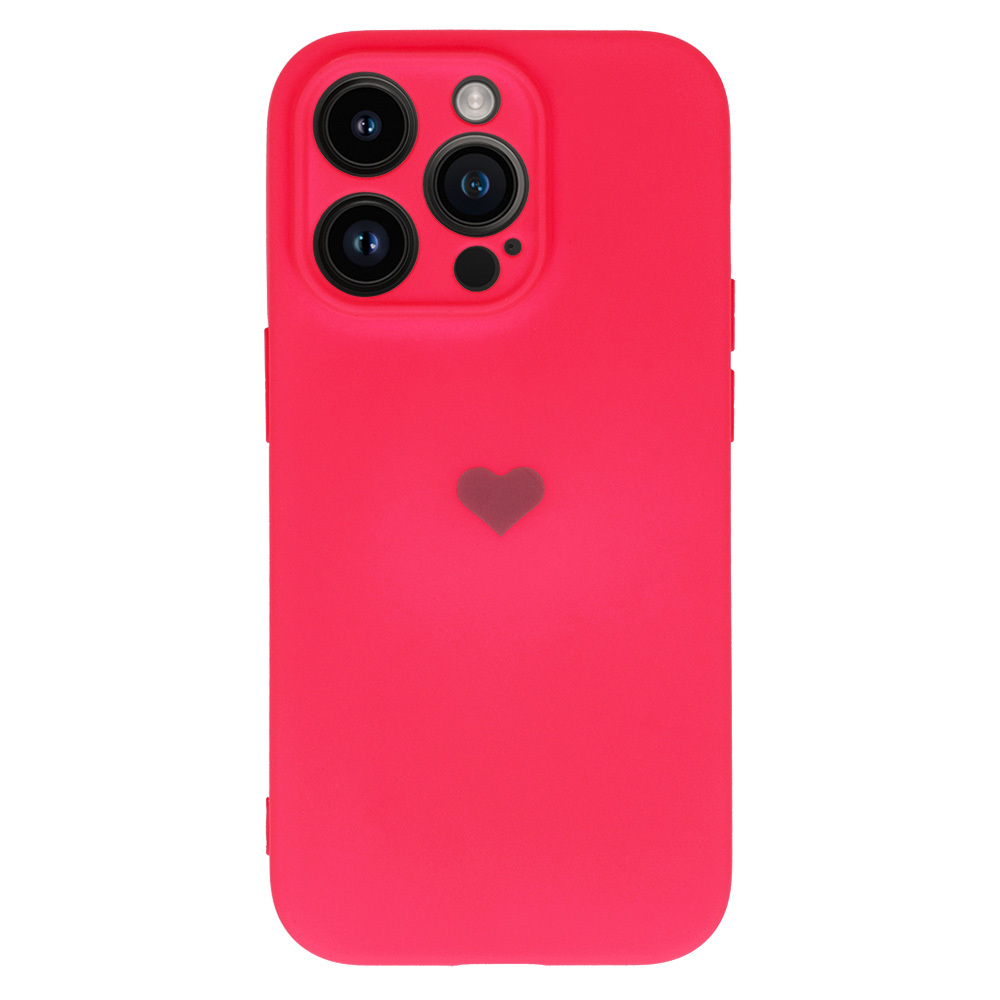 Levně Vennus Valentýnské pouzdro Heart pro iPhone 13 Pro Max - fuchsiové