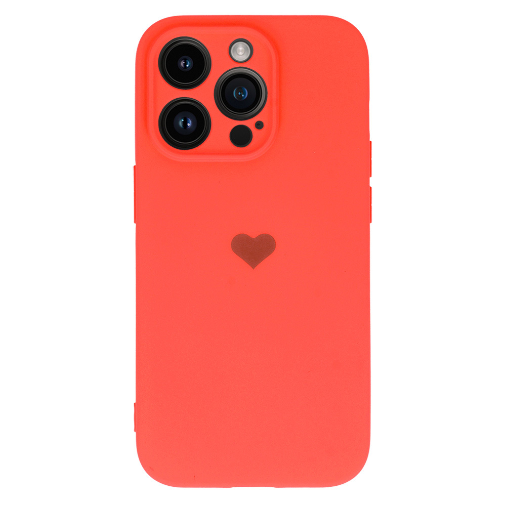Levně Vennus Valentýnské pouzdro Heart pro iPhone 13 Pro Max - korálové