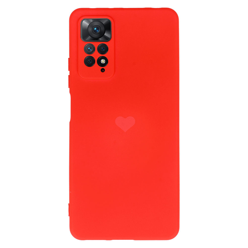 Levně Vennus Valentýnské pouzdro Heart pro Xiaomi Redmi Note 11 Pro/ Redmi Note 11 Pro 5G - červené