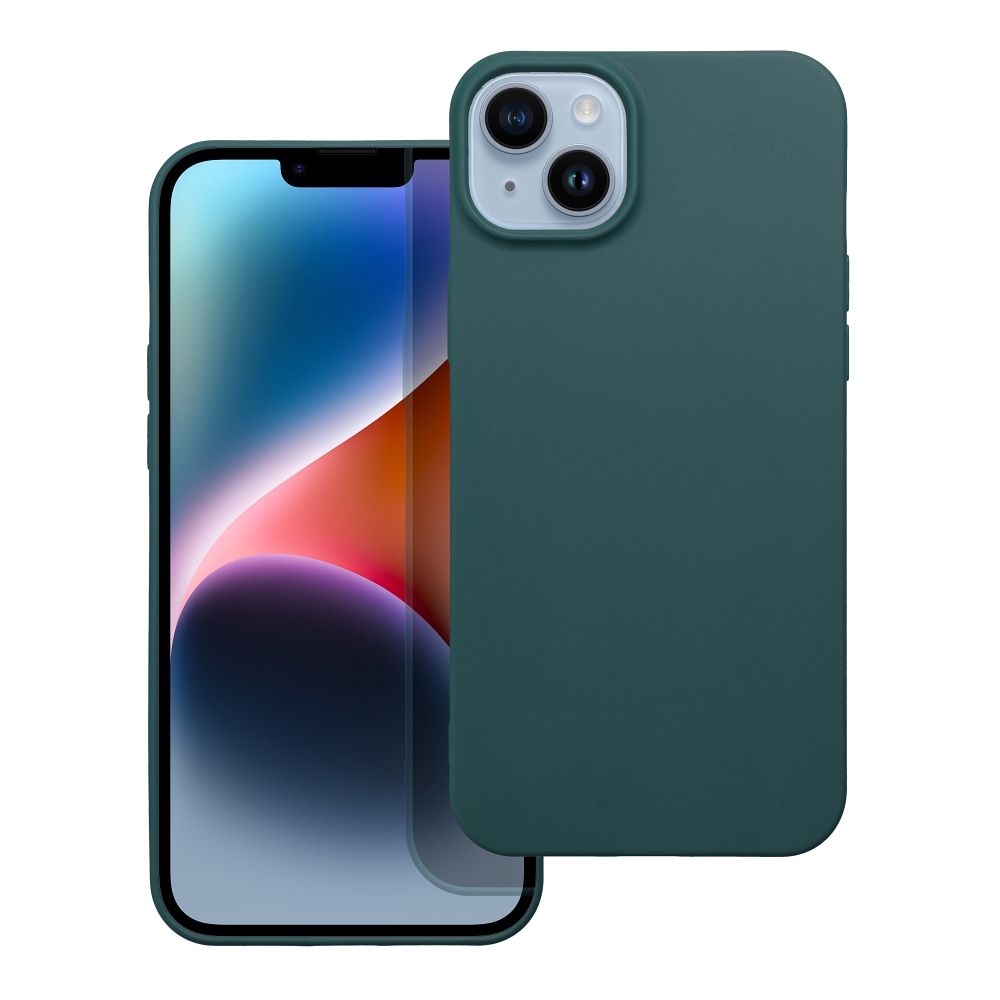 Levně Case4Mobile Silikonový obal MATT pro IPHONE 13 Pro - tmavě zelený