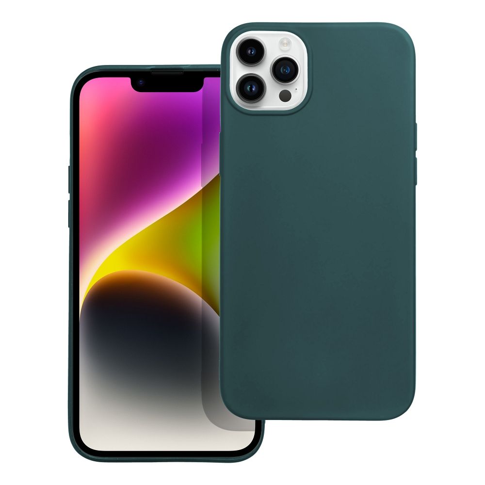 Levně Case4Mobile Silikonový obal MATT pro iPhone 14 Plus - tmavě zelený