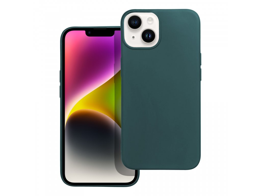 Levně Case4Mobile Silikonový obal MATT pro IPHONE 14 Pro Max - tmavě zelený