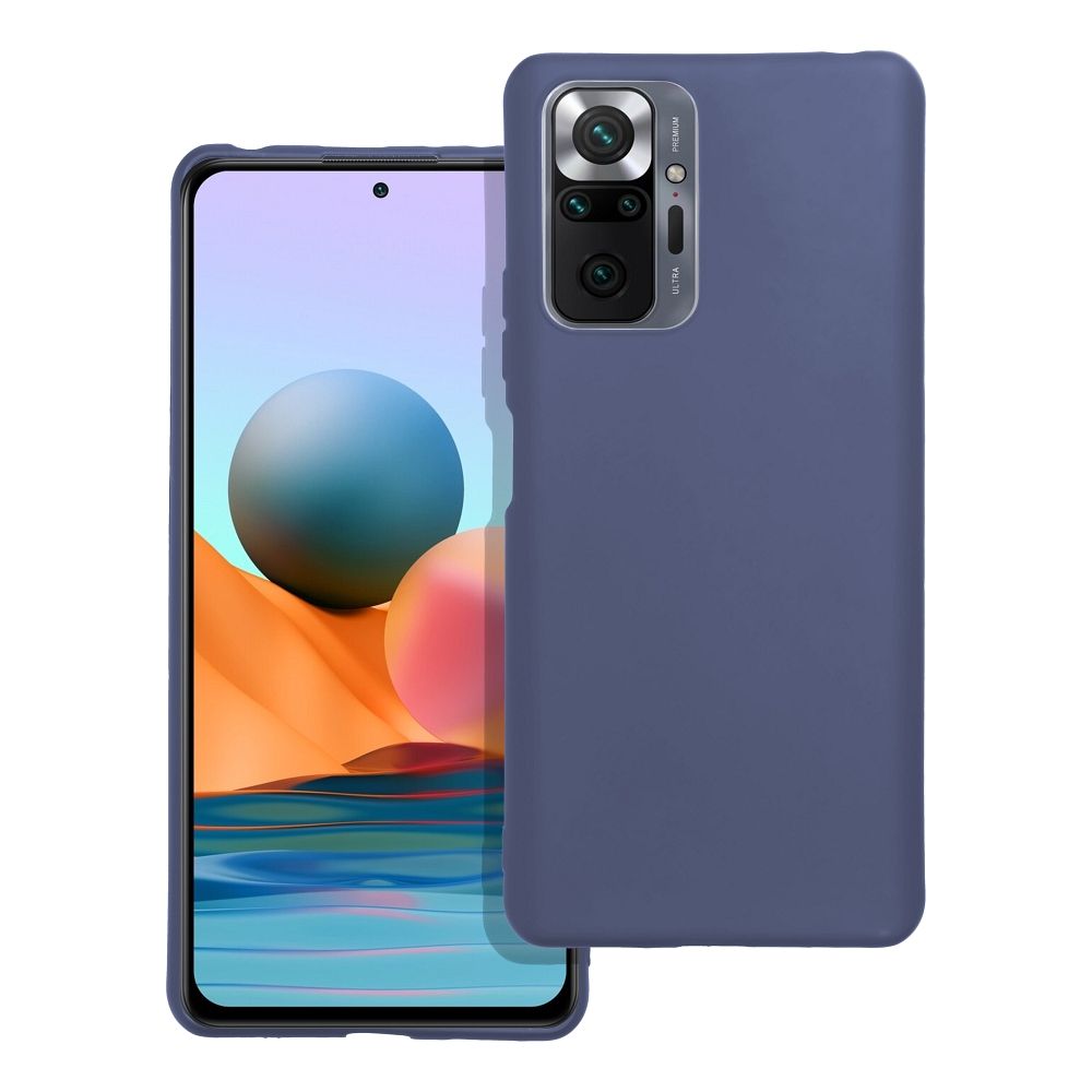 Levně Case4Mobile Silikonový obal MATT pro Xiaomi Redmi Note 10 Pro, Redmi Note 10 Pro Max - modrý