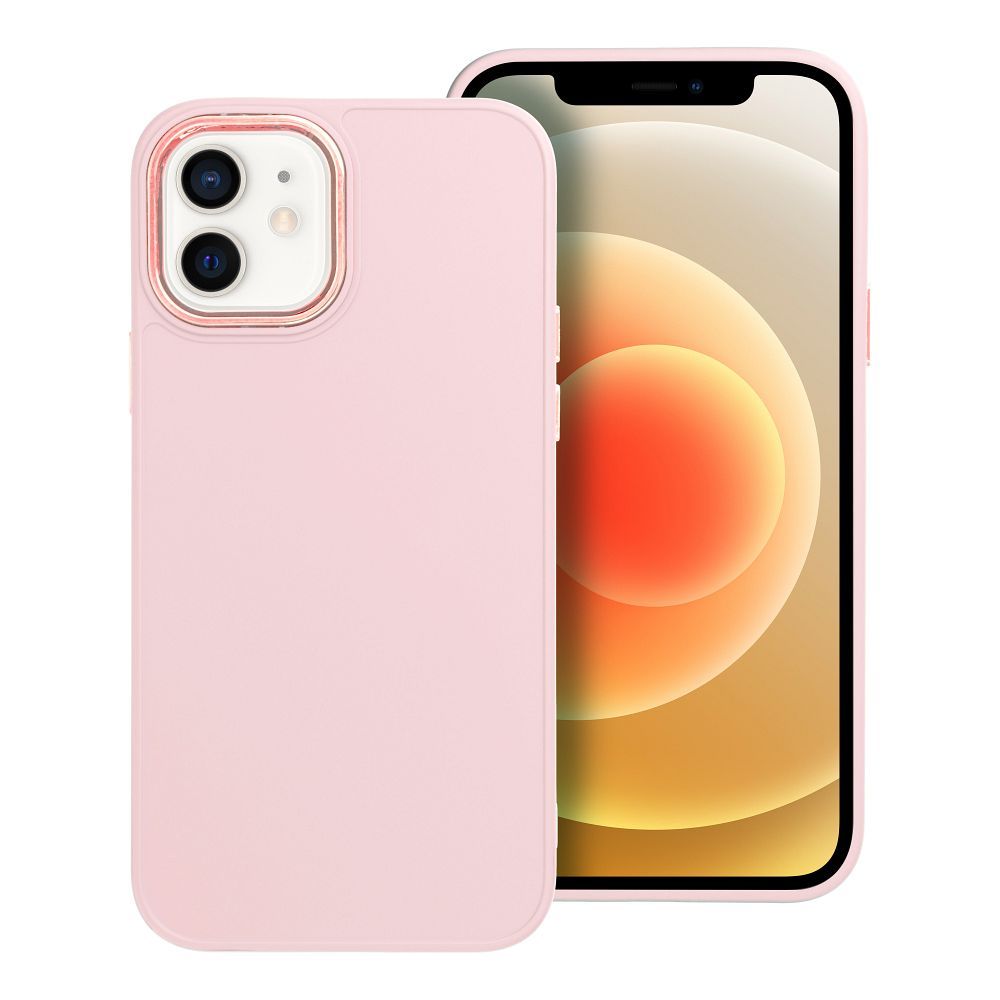 Levně Case4Mobile Pouzdro FRAME pro iPhone 12 /iPhone 12 Pro - pudrově růžové