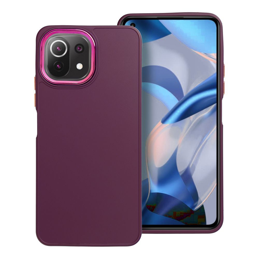 Levně Case4Mobile Pouzdro FRAME pro Xiaomi 11 Lite 5G /11 Lite LTE (4G) /11 Lite NE - fialové