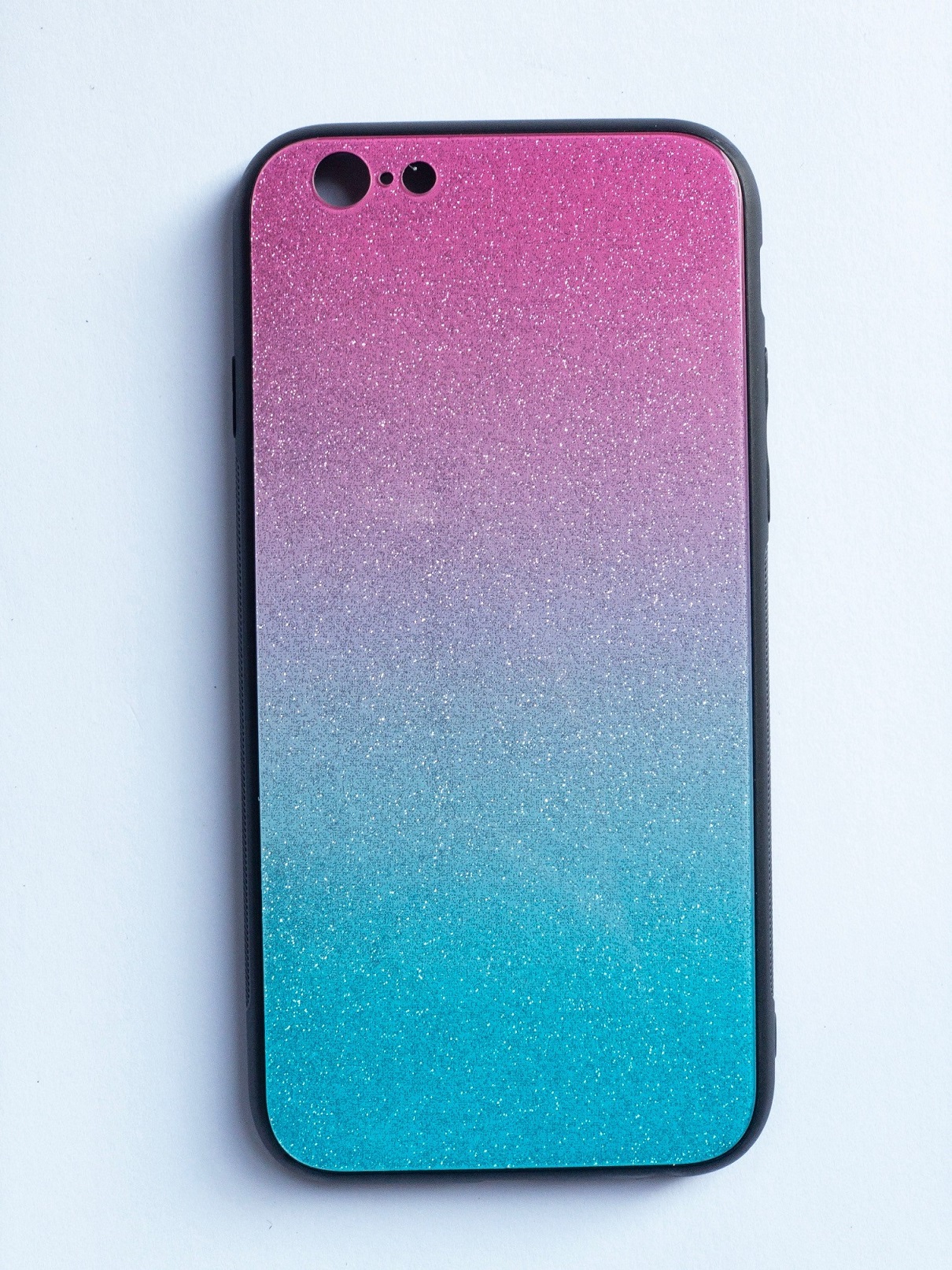 Levně Glass case SHINNING pro Huawei Y6 2018 - modro/růžový