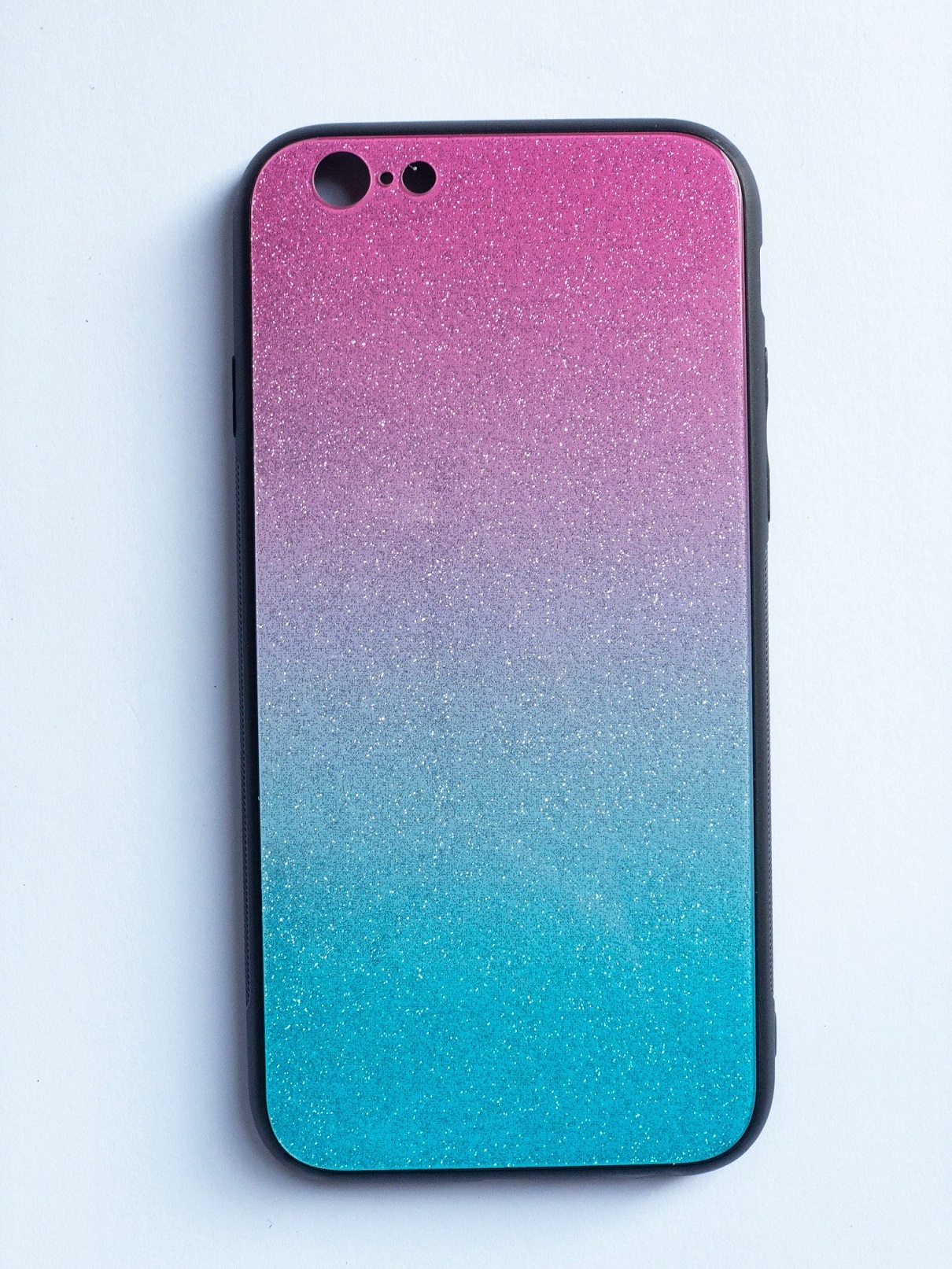 OEM Glass case SHINNING pro iPhone 6 / 6S (4,7) - modro/růžový