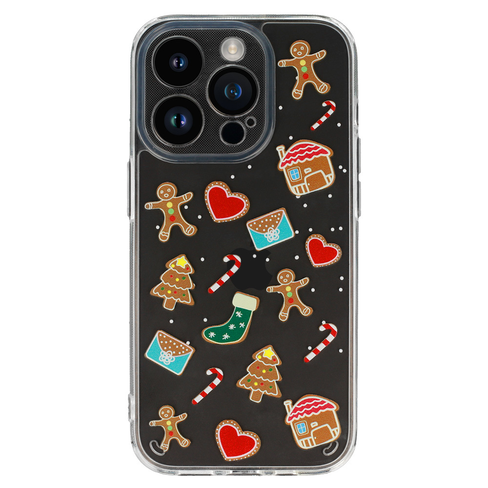 Levně Tel Protect Christmas průhledné pouzdro pro Samsung S23 - vzor 2 Sweet cookies