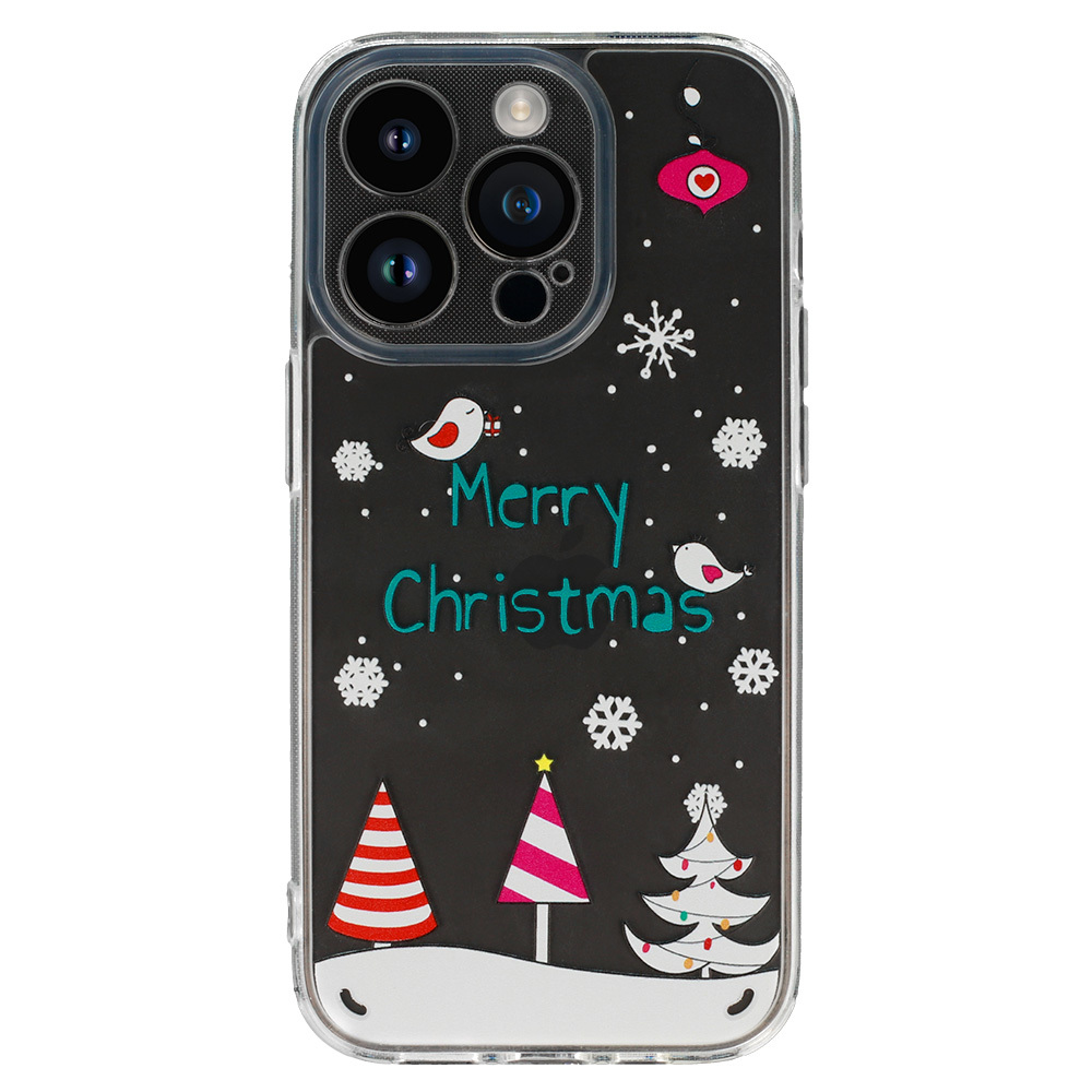 Levně Tel Protect Christmas průhledné pouzdro pro Samsung S23 - vzor 4 Veselé Vánoce