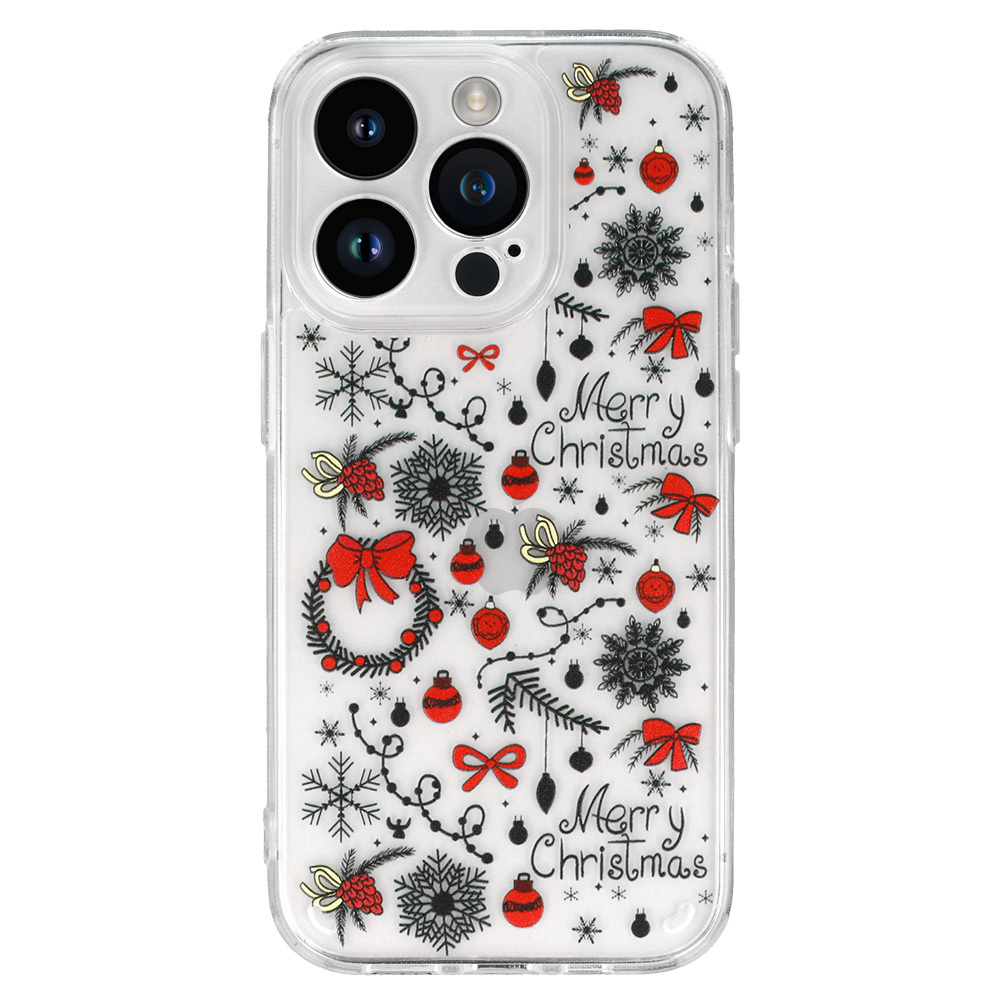 Levně Tel Protect Christmas průhledné pouzdro pro Samsung A34 5G - vzor 5 Vánoční ozdoby