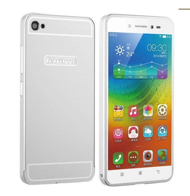 OEM Hliníkový obal kryt pouzdro pro Lenovo S90 - Stříbrný