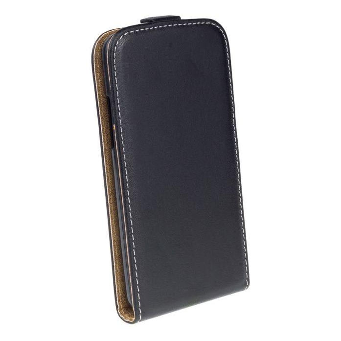 AMA Kožené pouzdro FLEXI Vertical pro HTC ONE (M10) - černé