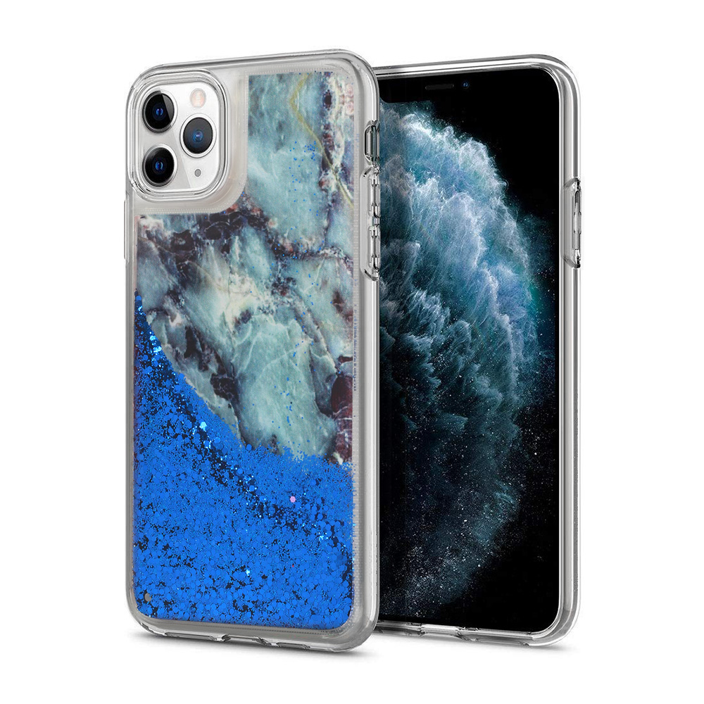 Levně Obal Vennus Liquid Marble pro iPhone 6/ 6S - modrý