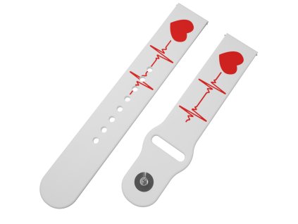 EKG řemínek 20 mm0191 K54 WHT A