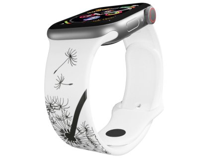 Apple watch řemínek Pampeliška 2 bílý