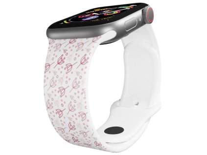 Apple watch řemínek Bršlice růžová (Rozměr 42/44/45/46/49mm)