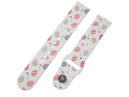 16851 3 vajicka a kyticky reminek 20 mm0219 z25 wht a