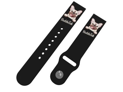 BULDOČEK řemínek 20 mm0283 F72 BLK A