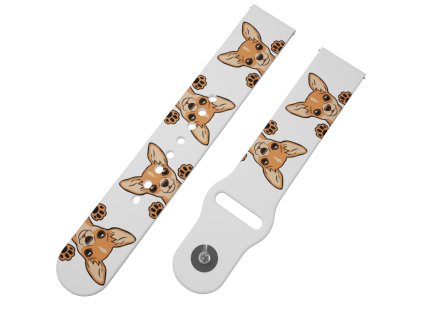 ČIVAVA řemínek 22 mm0054 F47 WHT A