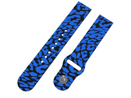 GEPARD MODRÝ řemínek 20 mm6131 BLK D 0163 F09 BLK A