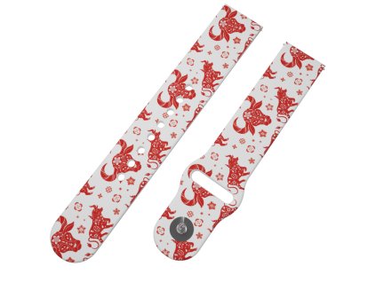 BUVOL řemínek 20 mm0303 K12 WHT A